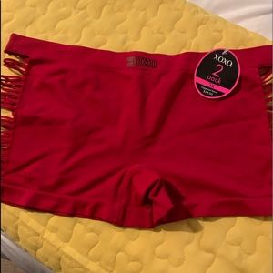 Boy short red panty with cute design - Size 3X